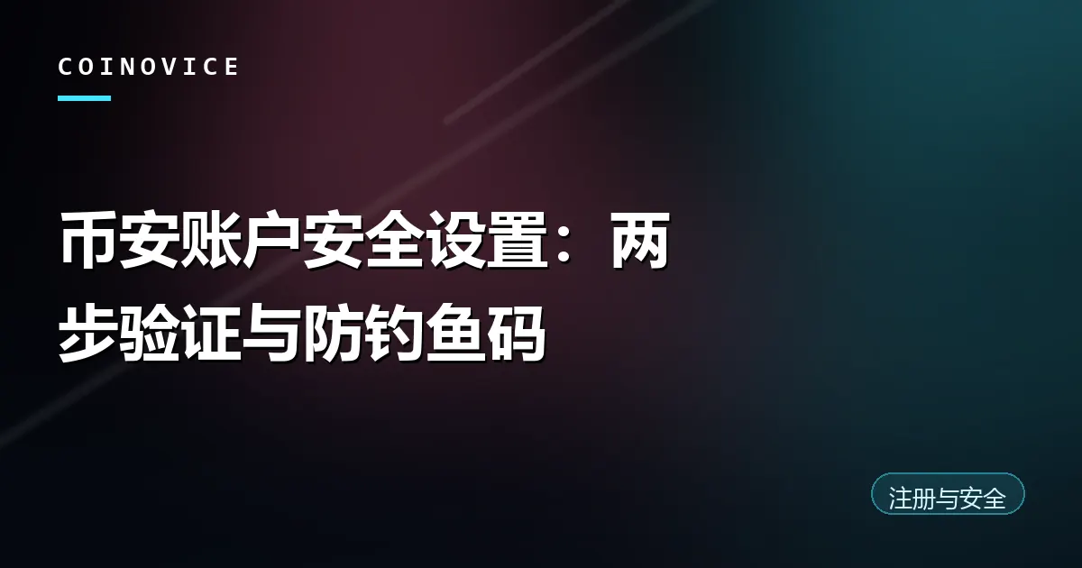 币安账户三项核心安全设置示意封面