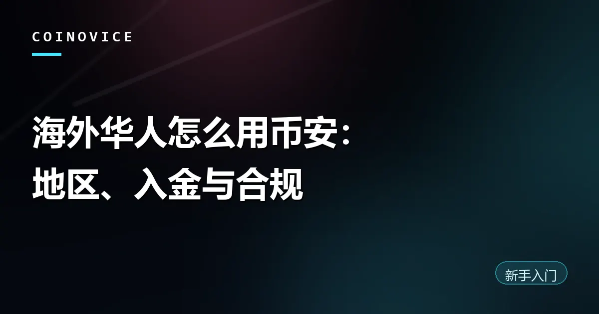 海外华人在异国用手机操作币安账户的示意封面